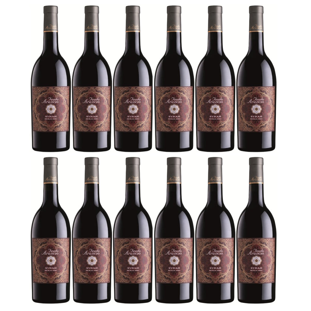 Feudo Arancio Syrah Sicilia DOC Sizilien Rotwein trocken Italien (12 x 0.75l) - Versanel - Wein
