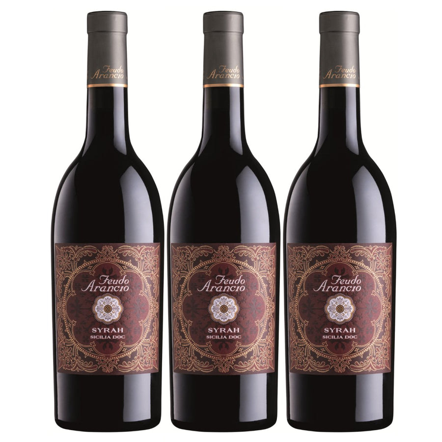 Feudo Arancio Syrah Sicilia DOC Sizilien Rotwein trocken Italien (3 x 0.75l) - Versanel - Wein