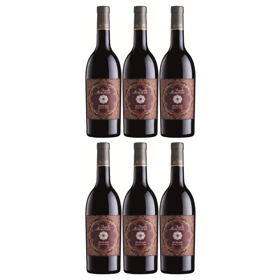 Feudo Arancio Syrah Sicilia DOC Sizilien Rotwein trocken Italien (6 x 0.75l) - Versanel - Wein