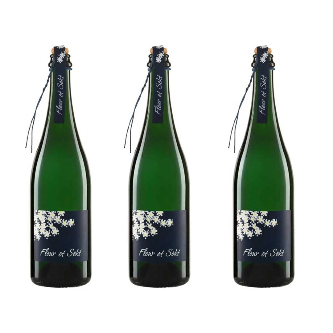 FLEUR ET SEKT Aperitif mit Sekt und Holunderblüten Aperitif Halbtrocken Deutschland (3 x 0.75l) - Versanel - 