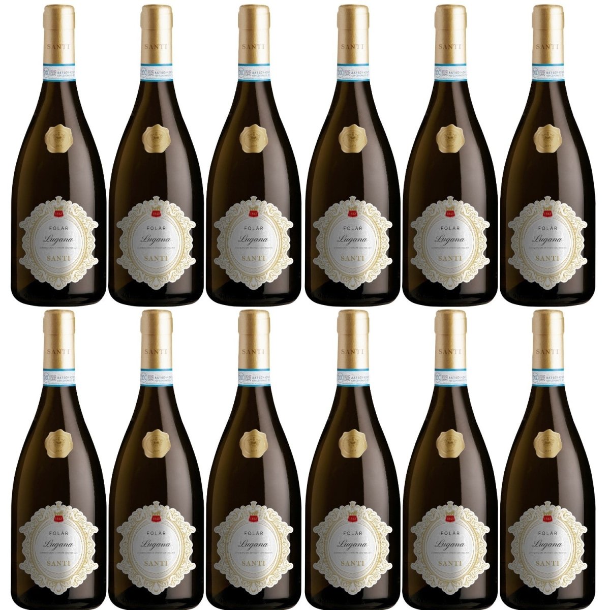 Folar Lugana DOC Weißwein Wein trocken Italien (12 x 0,75l) - Versanel -