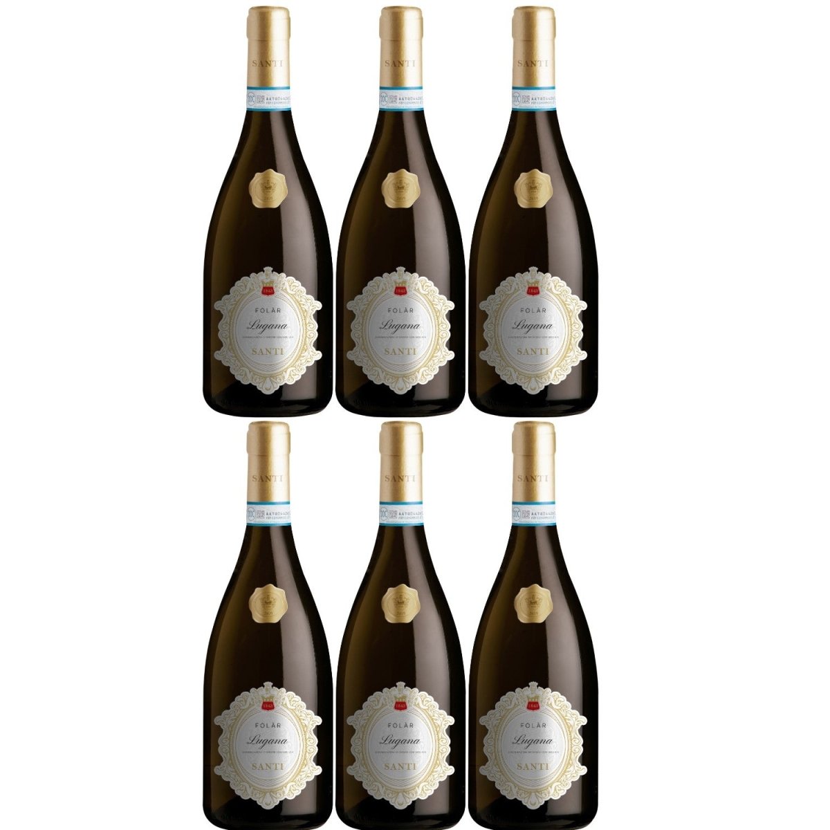 Folar Lugana DOC Weißwein Wein trocken Italien (6 x 0,75l) - Versanel -