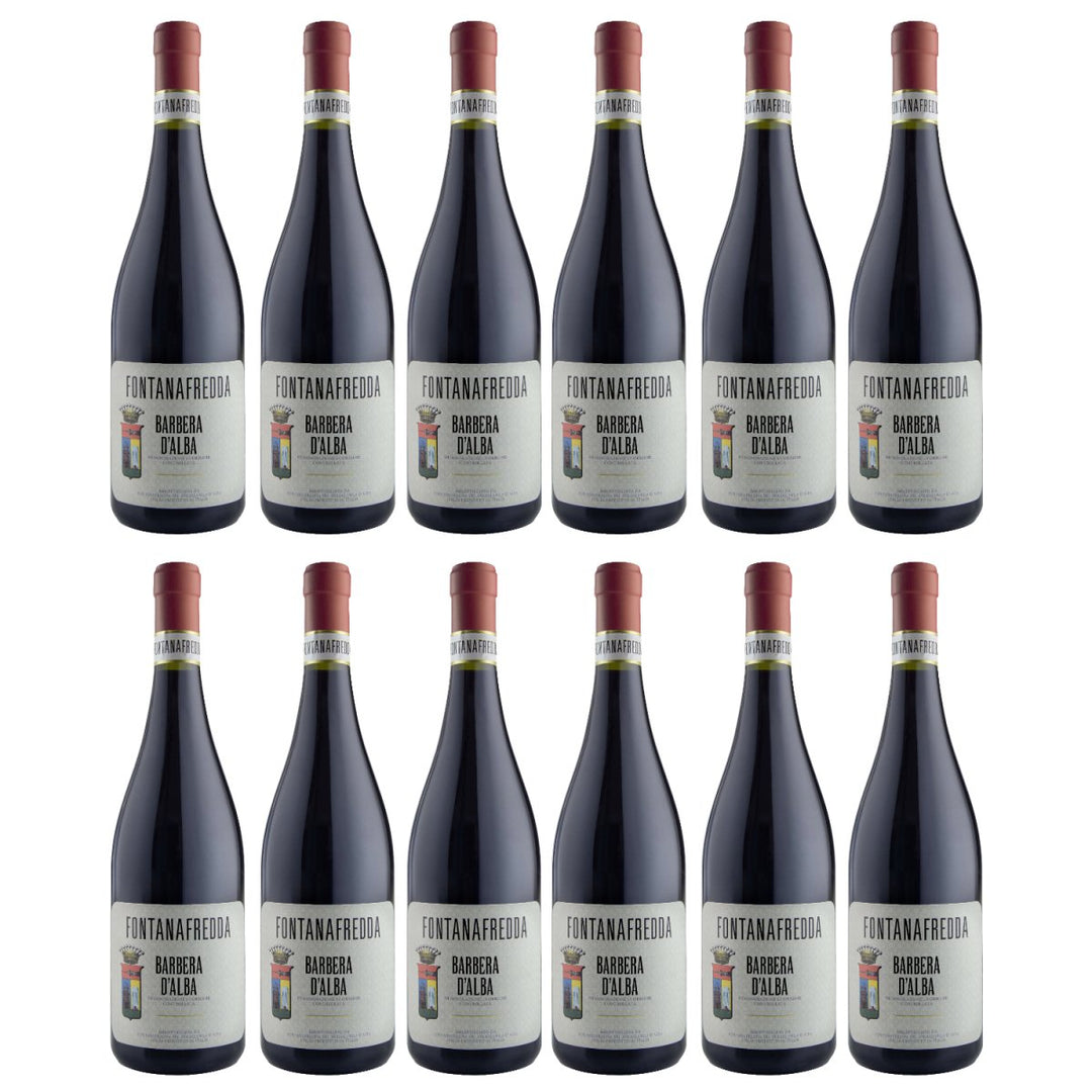 Fontanafredda Barbera d'Alba DOC Rotwein Wein Trocken Barbera d'Alba Piemont Italien (12 x 0,75l) - Versanel - Wein
