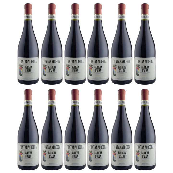 Fontanafredda Barbera d'Alba DOC Rotwein Wein Trocken Barbera d'Alba Piemont Italien (12 x 0,75l) - Versanel - Wein