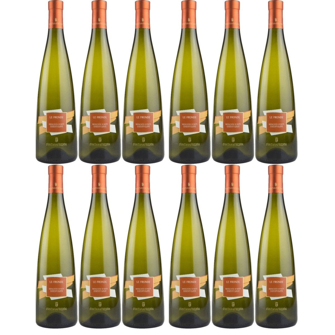 Fontanafredda Le Fronde Moscato d'Asti DOCG BIO Weißwein Wein Süß Asti Piemont Italien (12 x 0,75l) - Versanel - Wein