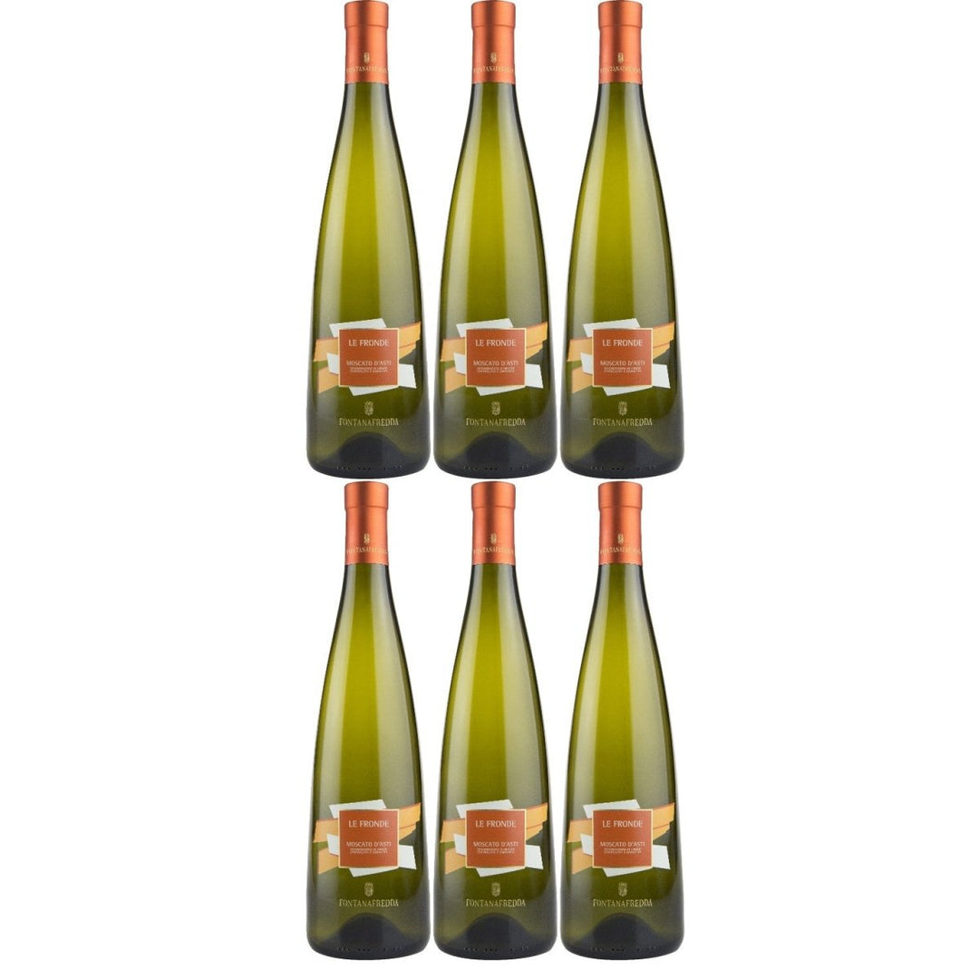 Fontanafredda Le Fronde Moscato d'Asti DOCG BIO Weißwein Wein Süß Asti Piemont Italien (6 x 0,75l) - Versanel - Wein