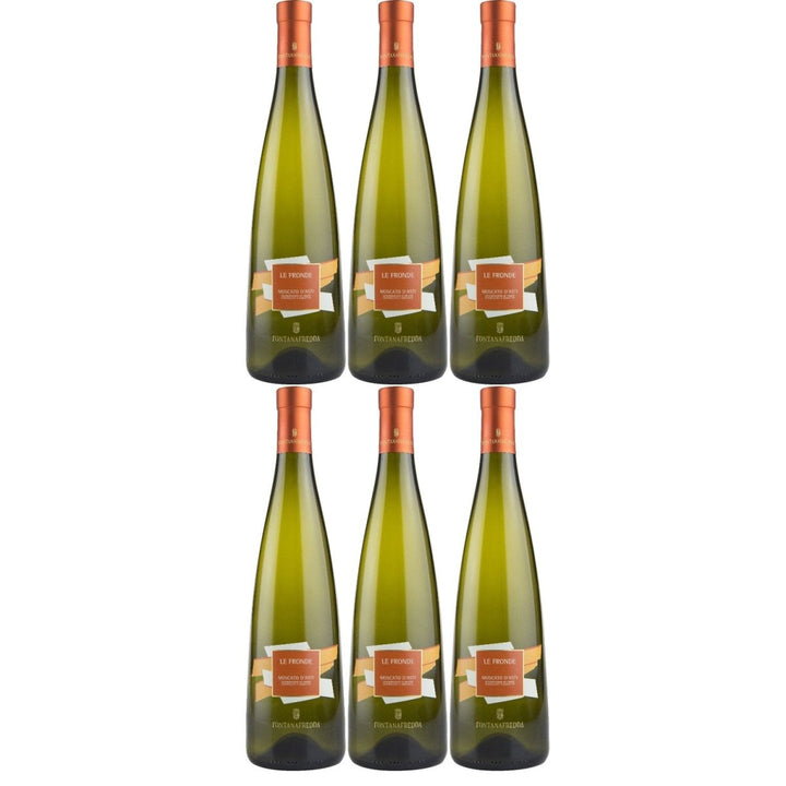Fontanafredda Le Fronde Moscato d'Asti DOCG BIO Weißwein Wein Süß Asti Piemont Italien (6 x 0,75l) - Versanel - Wein