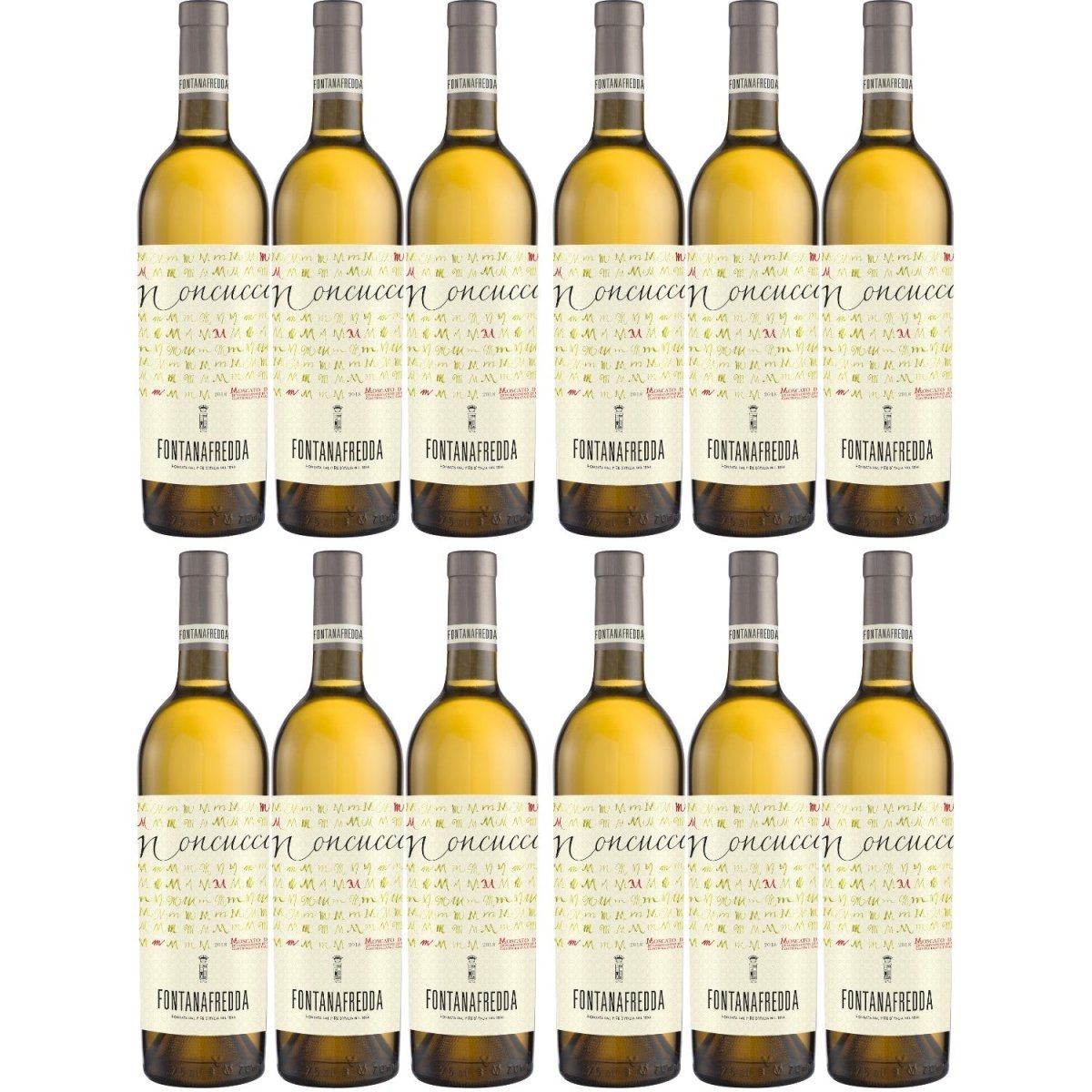 Fontanafredda Moncucco Moscato d'Asti DOCG Weißwein Wein süß Italien (12 x 0.75l) - Versanel -
