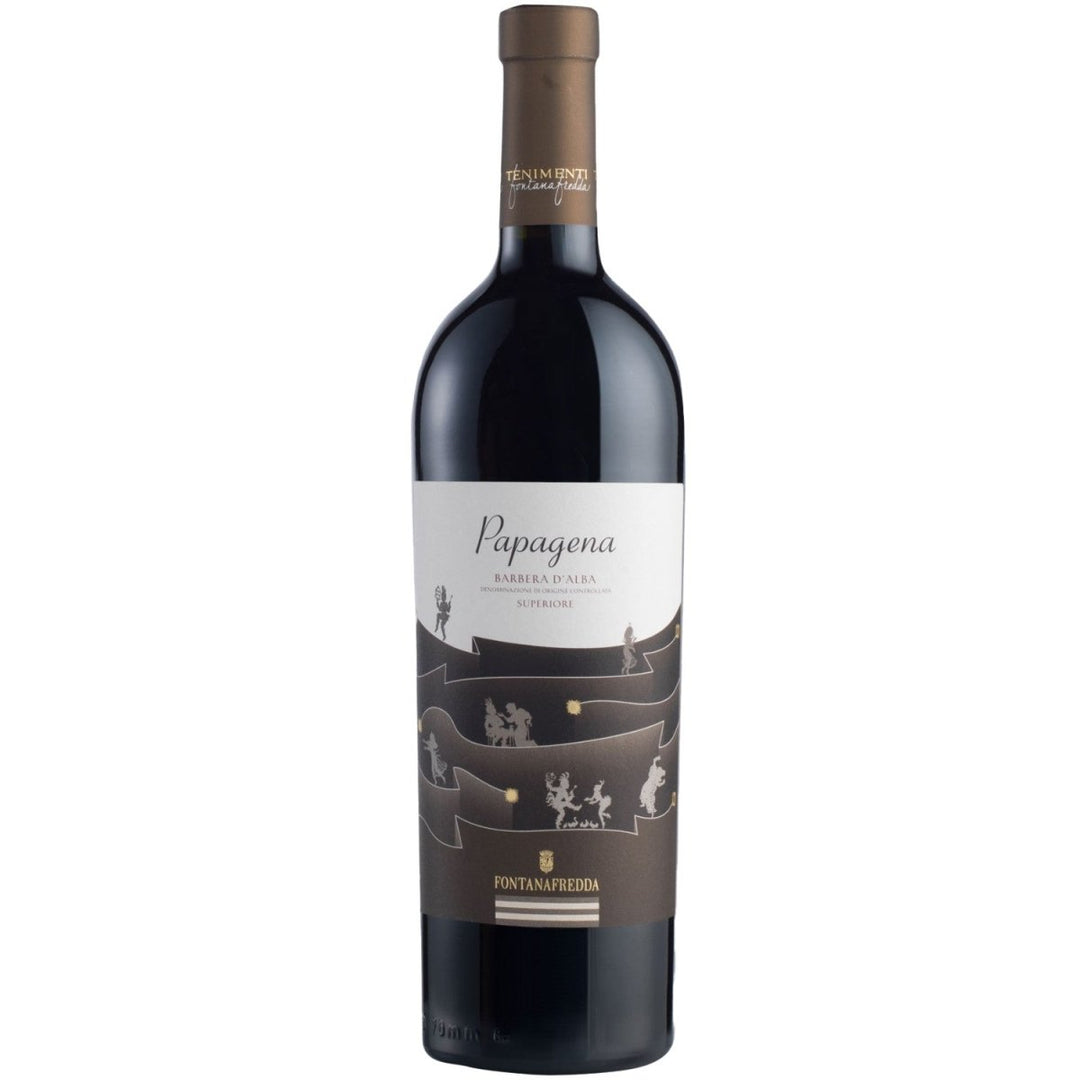 Fontanafredda Papagena Barbera d'Alba Rotwein Wein Trocken Barbera d'Alba Piemont Italien (6 x 0,75l) - Versanel - Wein