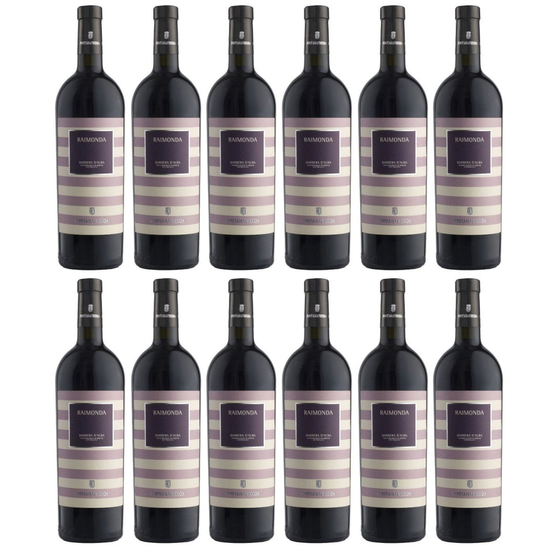 Fontanafredda Raimonda Barbera d'Alba DOC Rotwein Wein Trocken Barbera d'Alba Piemont Italien (12 x 0,75l) - Versanel - Wein