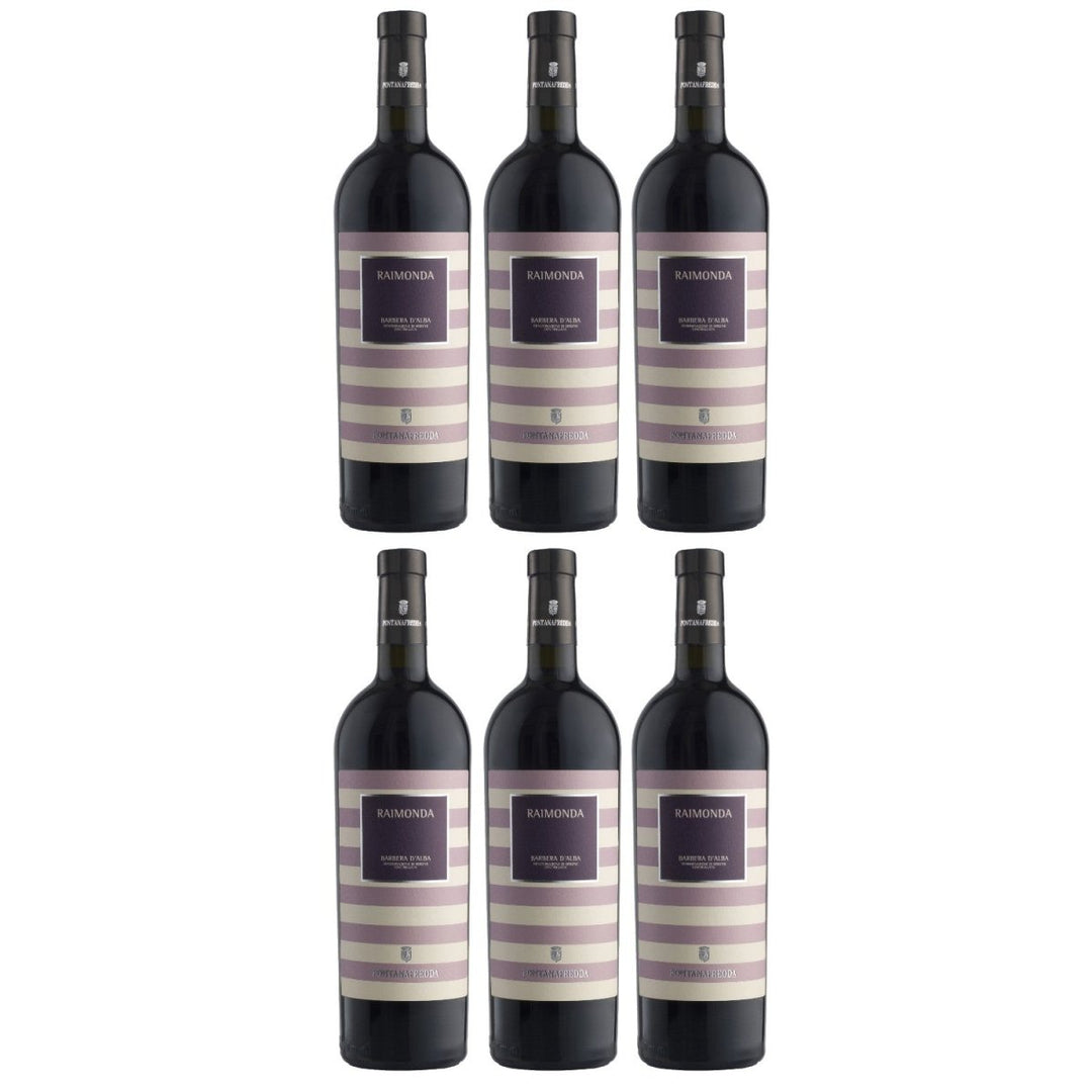Fontanafredda Raimonda Barbera d'Alba DOC Rotwein Wein Trocken Barbera d'Alba Piemont Italien (6 x 0,75l) - Versanel - Wein