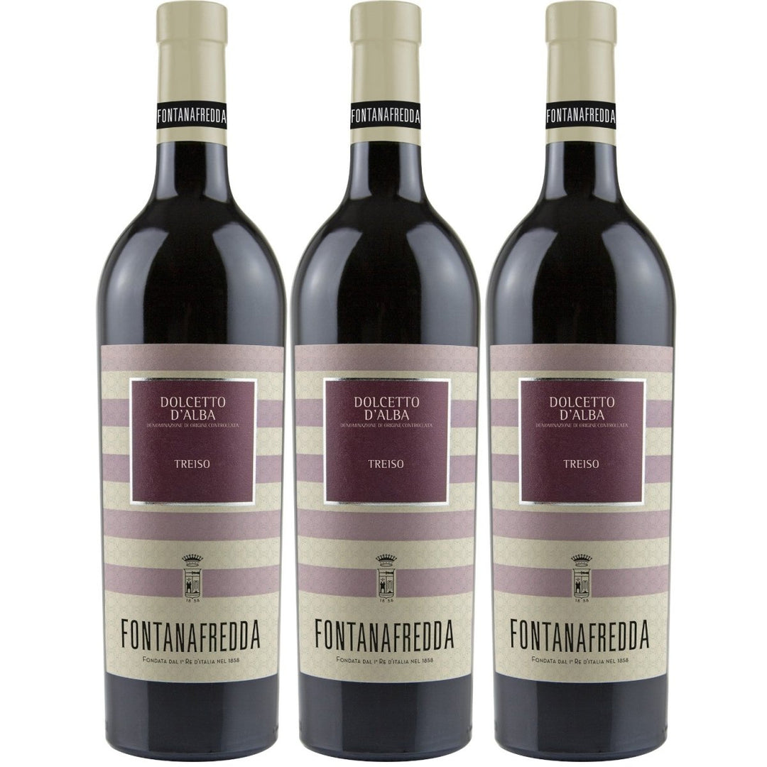 Fontanafredda / Treiso Dolcetto d'Alba DOC Rotwein Wein Trocken Dolcetto d'Alba Piemont Italien (3 x 0,75l) - Versanel - Wein
