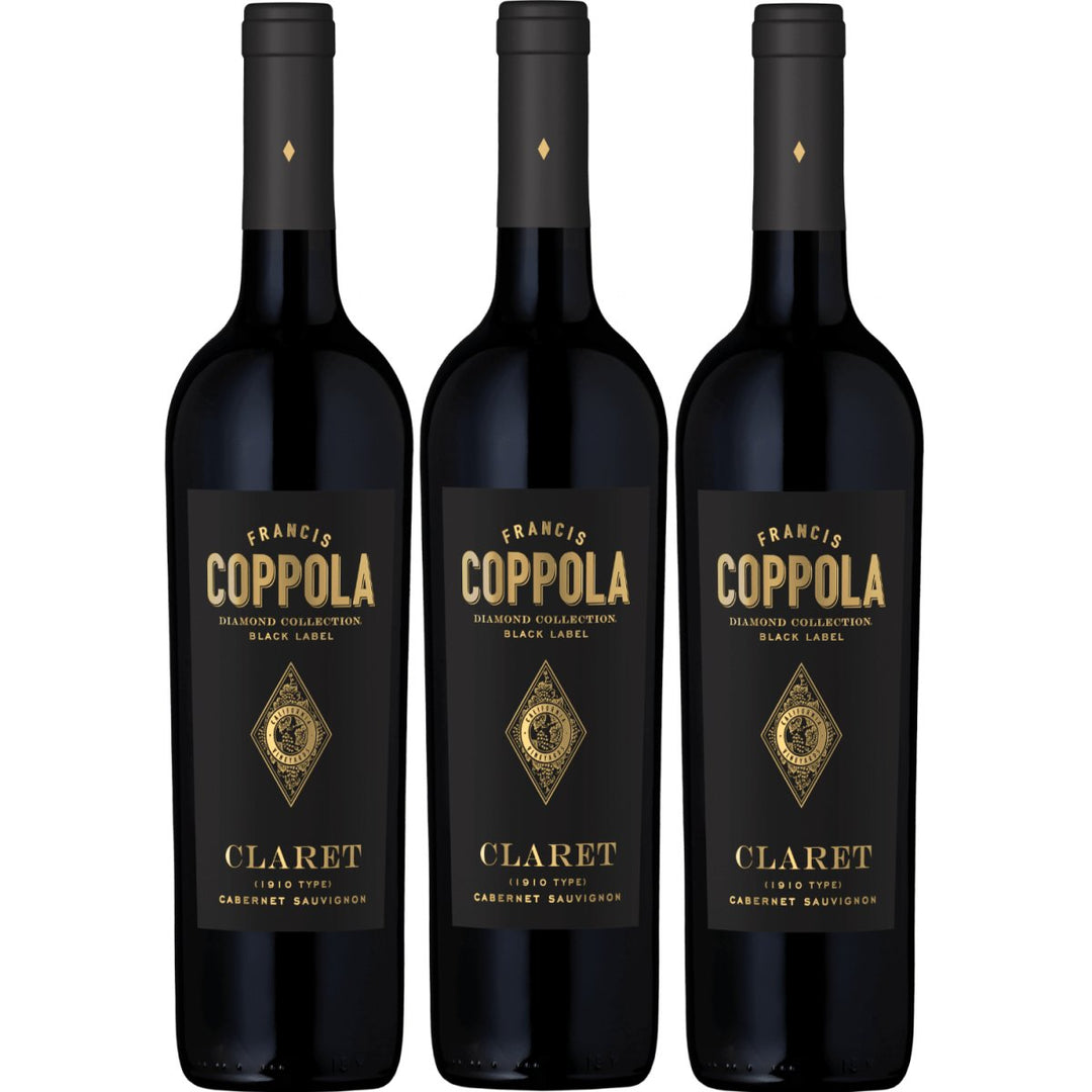 Francis Ford Coppola Diamond Collection Claret Rotwein Wein trocken Kalifornien (3 x 0,75l) - Versanel - 