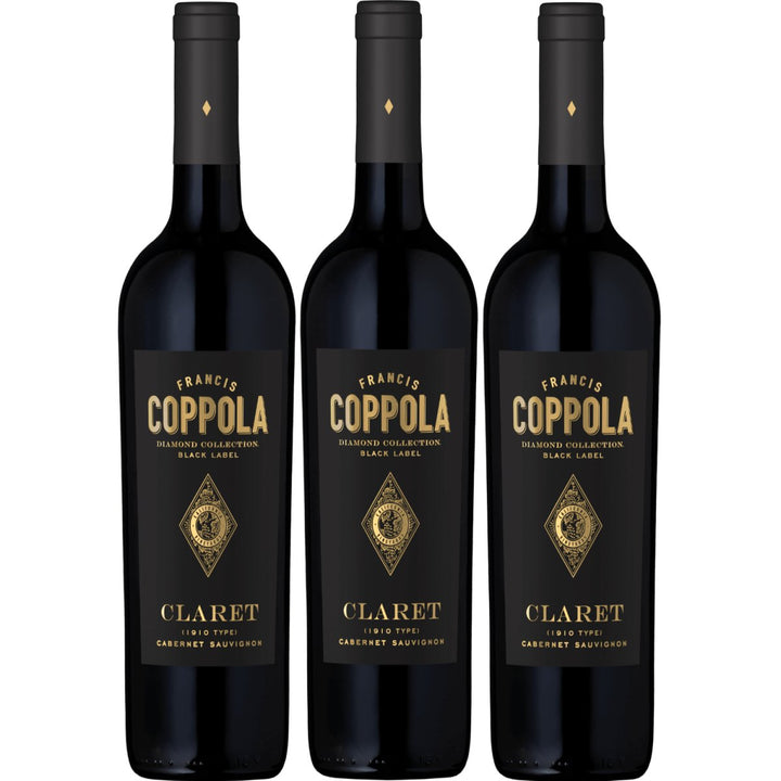 Francis Ford Coppola Diamond Collection Claret Rotwein Wein trocken Kalifornien (3 x 0,75l) - Versanel - 