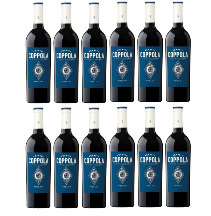 Francis Ford Coppola Diamond Collection Merlot Rotwein Wein trocken Kalifornien (12 x 0,75l) - Versanel - 