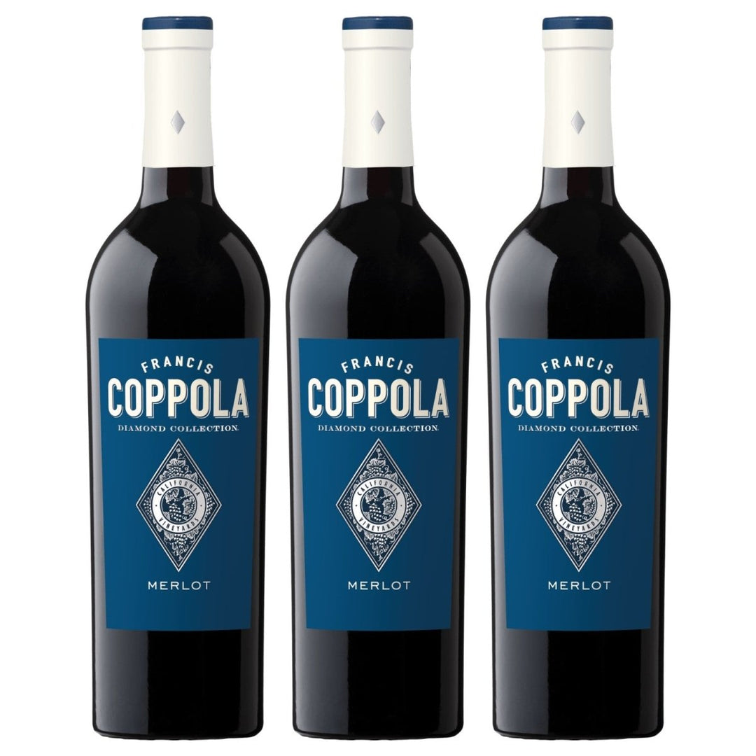 Francis Ford Coppola Diamond Collection Merlot Rotwein Wein trocken Kalifornien (3 x 0,75l) - Versanel - 
