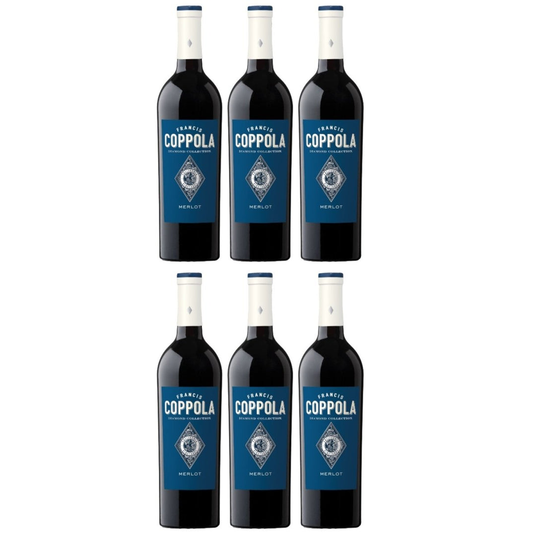 Francis Ford Coppola Diamond Collection Merlot Rotwein Wein trocken Kalifornien (6 x 0,75l) - Versanel - 