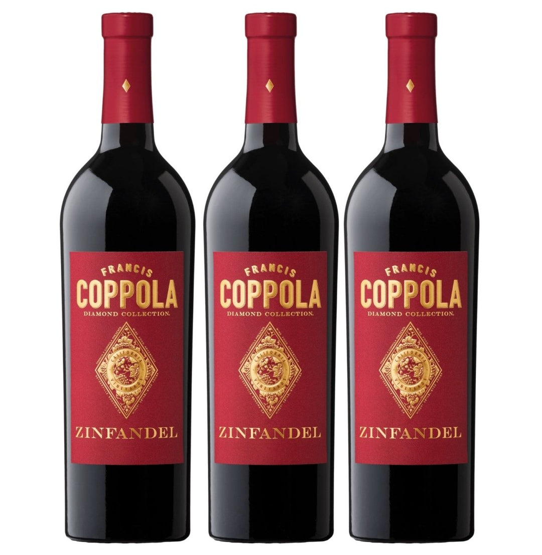 Francis Ford Coppola Diamond Collection Zinfandel Rotwein Wein trocken Kalifornien (3 x 0,75l) - Versanel - 