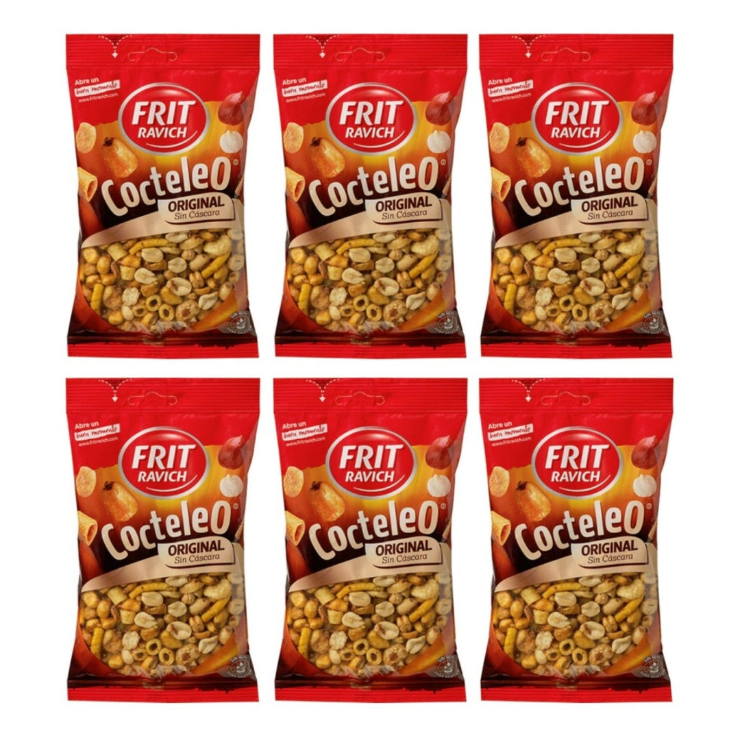 Frit Ravich Cocteleo sin Cascara gerösteter Snackmix geschält Spanien (6 x 130g) - Versanel - 
