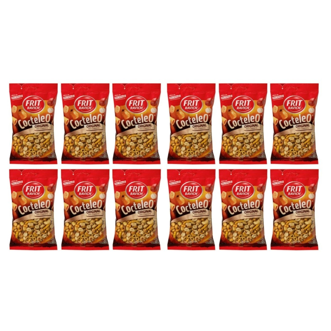 Frit Ravich Cocteleo sin Cascara gerösteter Snackmix geschält Spanien inkl. FeinWert E - Book (12 x 130g) - Versanel - 