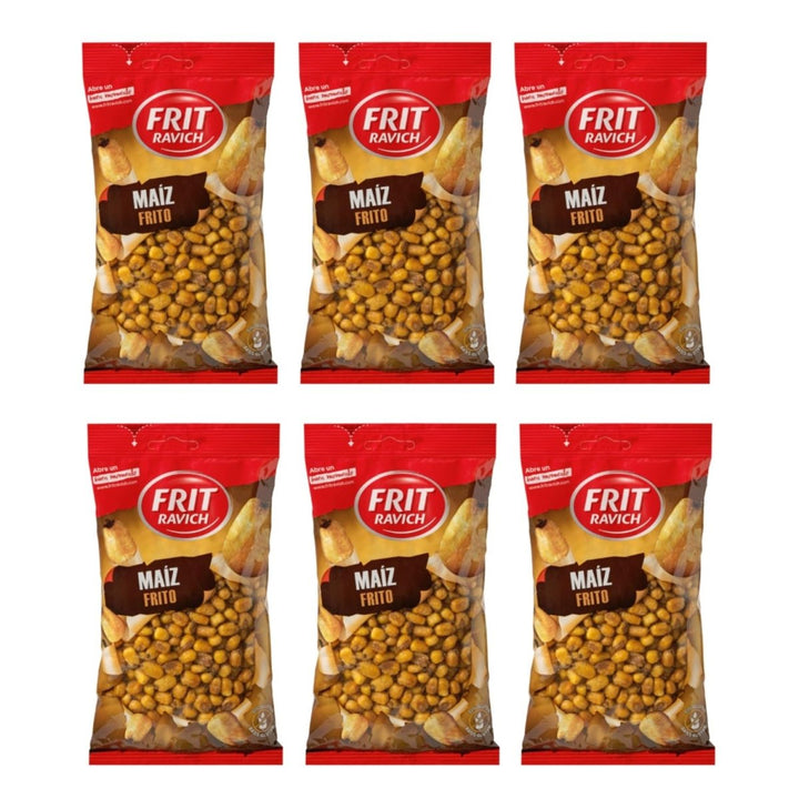Frit Ravich Maiz Frito y Salado Geröstete und gesalzene Maiskörner vegan glutenfrei Spanien (6 x 200 g) - Versanel - 