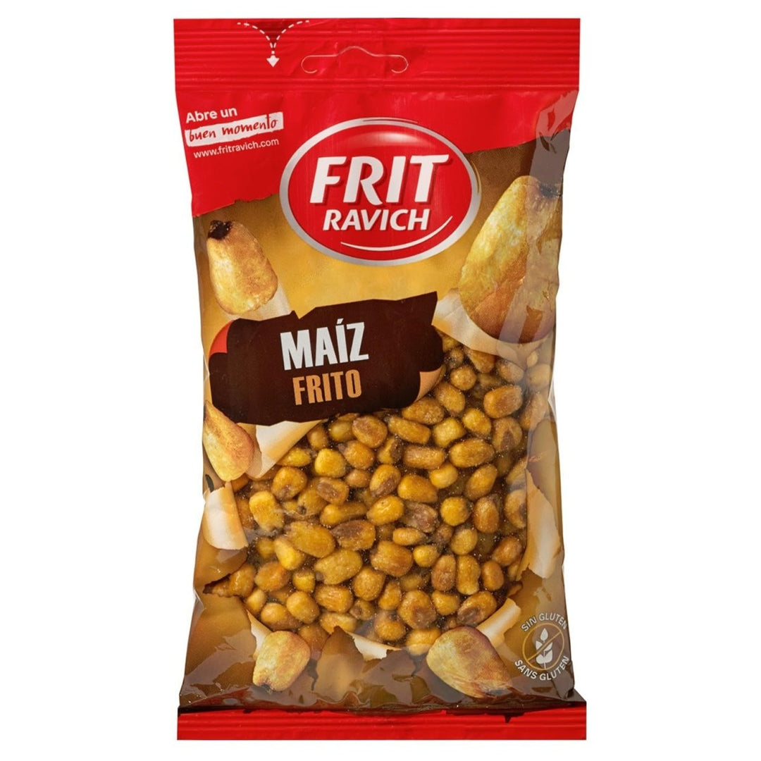 Frit Ravich Maiz Frito y Salado Geröstete und gesalzene Maiskörner vegan glutenfrei Spanien (6 x 200 g) - Versanel - 