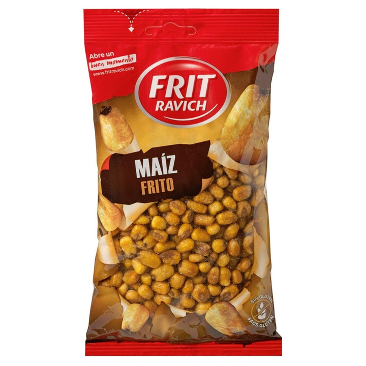 Frit Ravich Maiz Frito y Salado Geröstete und gesalzene Maiskörner vegan glutenfrei Spanien (6 x 200 g) - Versanel - 