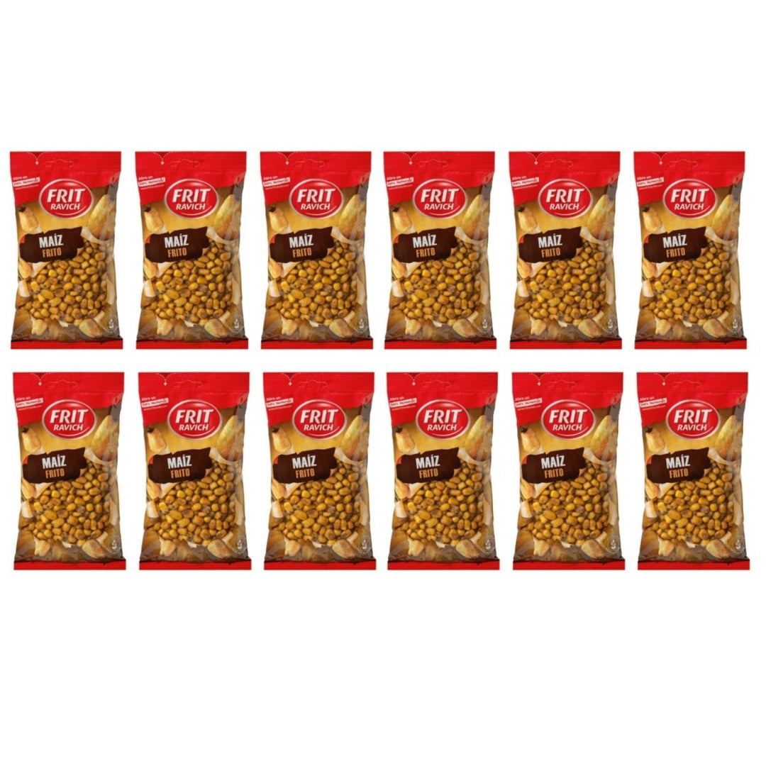 Frit Ravich Maiz Frito y Salado Geröstete und gesalzene Maiskörner vegan glutenfrei Spanien inkl. FeinWert E - Book (12 x 200 g) - Versanel - 