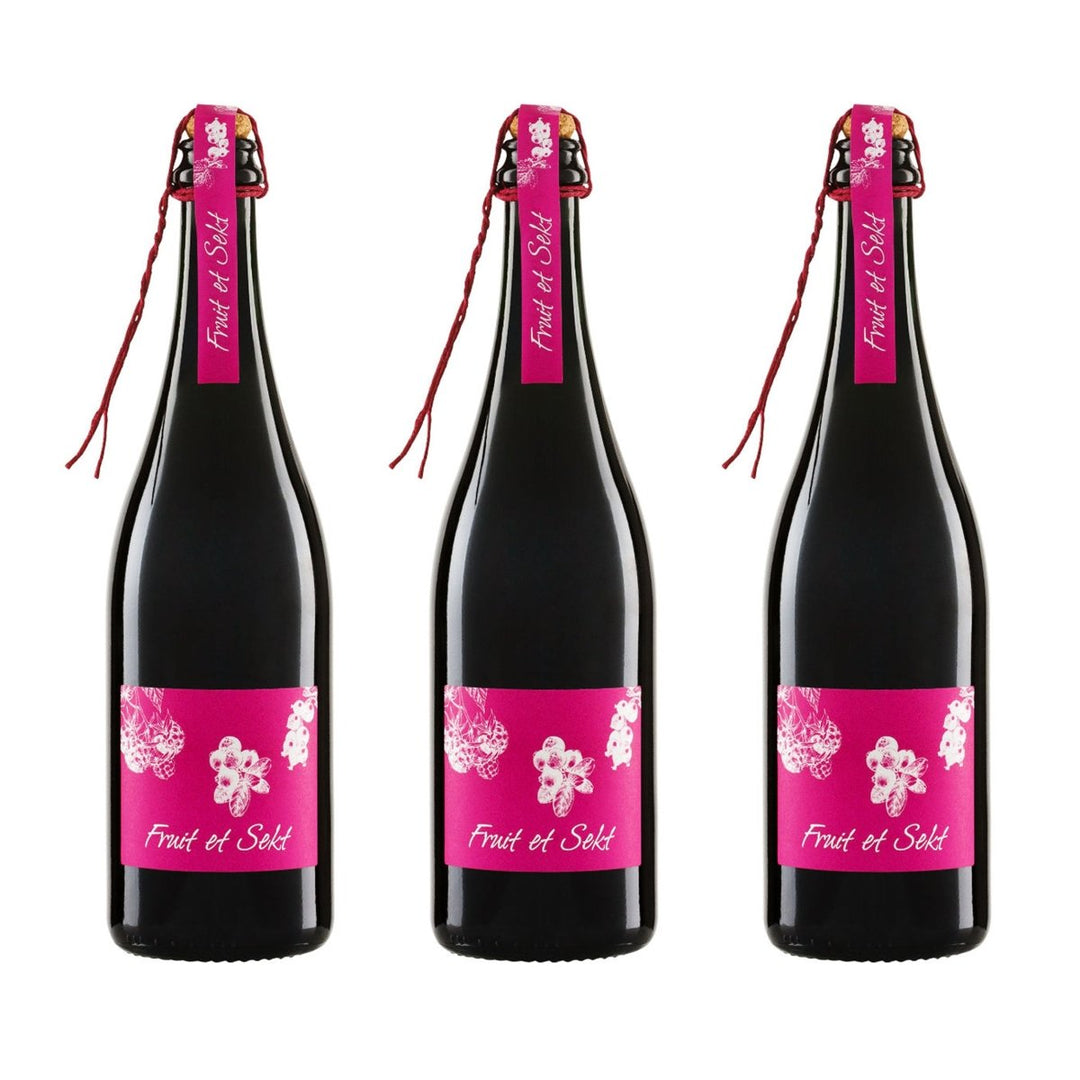 FRUIT ET SEKT Aperitif mit Sekt und Roten Beeren Aperitif Süß Deutschland (3 x 0.75l) - Versanel - 