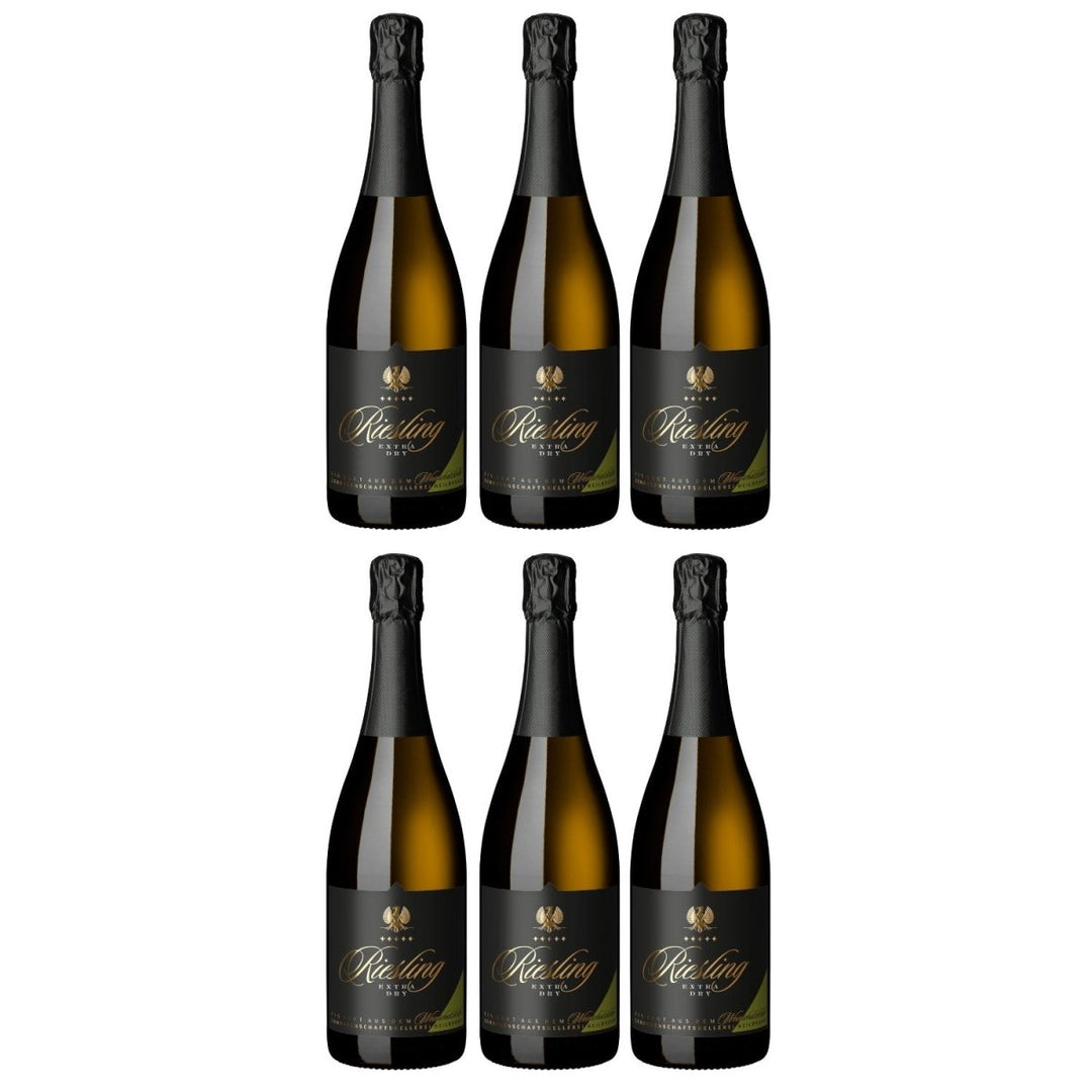 Genossenschaftskellerei Heilbronn Fleiner Kirchenweinberg KARMELITER Riesling Sekt extra trocken Deutschland (6 x 0,75l) - Versanel - 