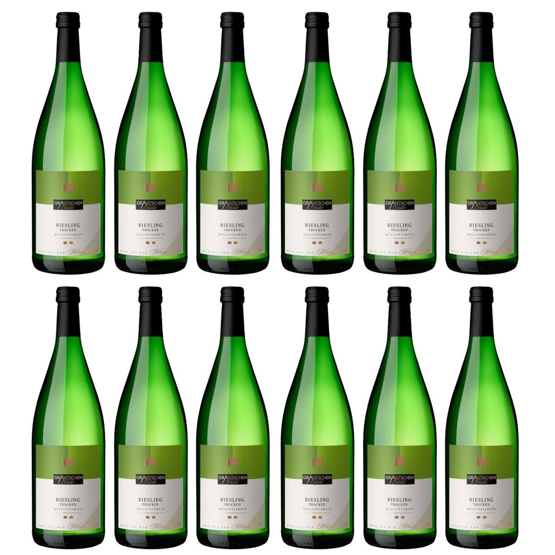 Genossenschaftskellerei Heilbronn Grantschener Salzberg Riesling DQ trocken Weißwein Deutschland (12 x 1,0l) - Versanel - 
