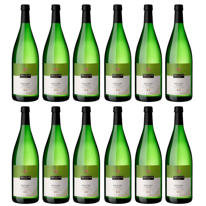 Genossenschaftskellerei Heilbronn Grantschener Salzberg Riesling DQ trocken Weißwein Deutschland (12 x 1,0l) - Versanel - 