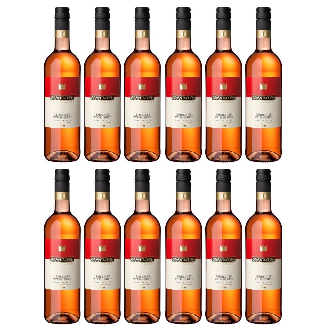 Genossenschaftskellerei Heilbronn Grantschener Wildenberg Lemberger Weißherbst DQ feinherb Roséwein Deutschland (12 x 1,0l) - Versanel - 