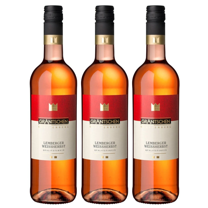 Genossenschaftskellerei Heilbronn Grantschener Wildenberg Lemberger Weißherbst DQ feinherb Roséwein Deutschland (3 x 1,0l) - Versanel - 