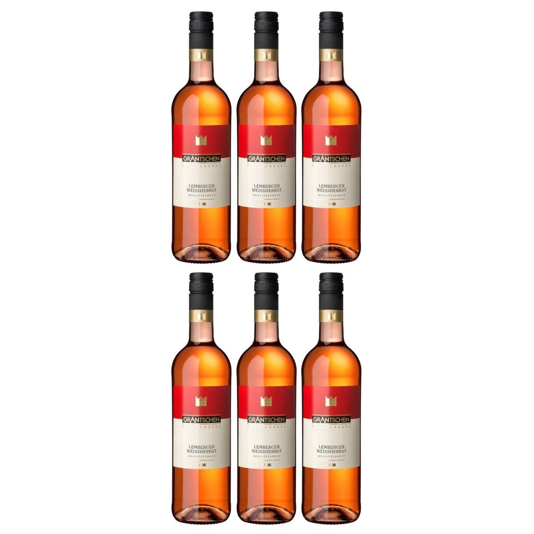 Genossenschaftskellerei Heilbronn Grantschener Wildenberg Lemberger Weißherbst DQ feinherb Roséwein Deutschland (6 x 1,0l) - Versanel - 