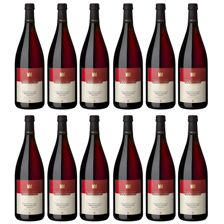 Genossenschaftskellerei Heilbronn Grantschener Wildenberg Trollinger DQ trocken Rotwein Deutschland (12 x 1,0l) - Versanel - 