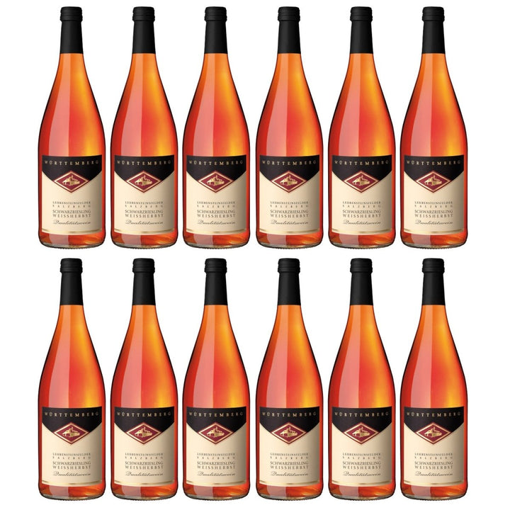 Genossenschaftskellerei Heilbronn Lehrensteinsfelder Salzberg Schwarzriesling Roséwein Weißherbst DQ Deutschland (12 x 1,0l) - Versanel - Wein