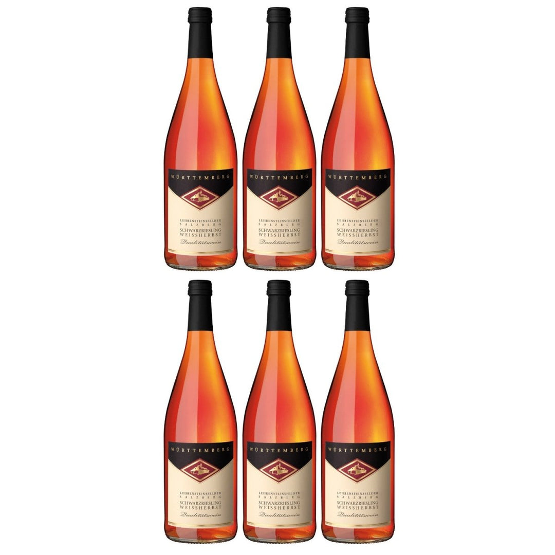 Genossenschaftskellerei Heilbronn Lehrensteinsfelder Salzberg Schwarzriesling Roséwein Weißherbst DQ Deutschland (6 x 1,0l) - Versanel - Wein