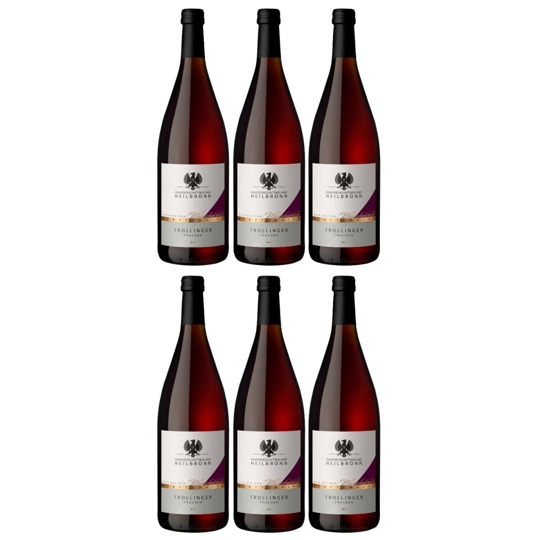 Genossenschaftskellerei Heilbronn Lehrensteinsfelder Salzberg Trollinger DQ trocken Deutschland (6 x 1,0l) - Versanel - 