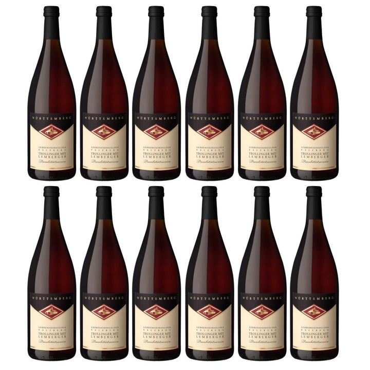 Genossenschaftskellerei Heilbronn Lehrensteinsfelder Salzberg Trollinger mit Lemberger DQ feinherb Deutschland (12 x 1,0l) - Versanel - 