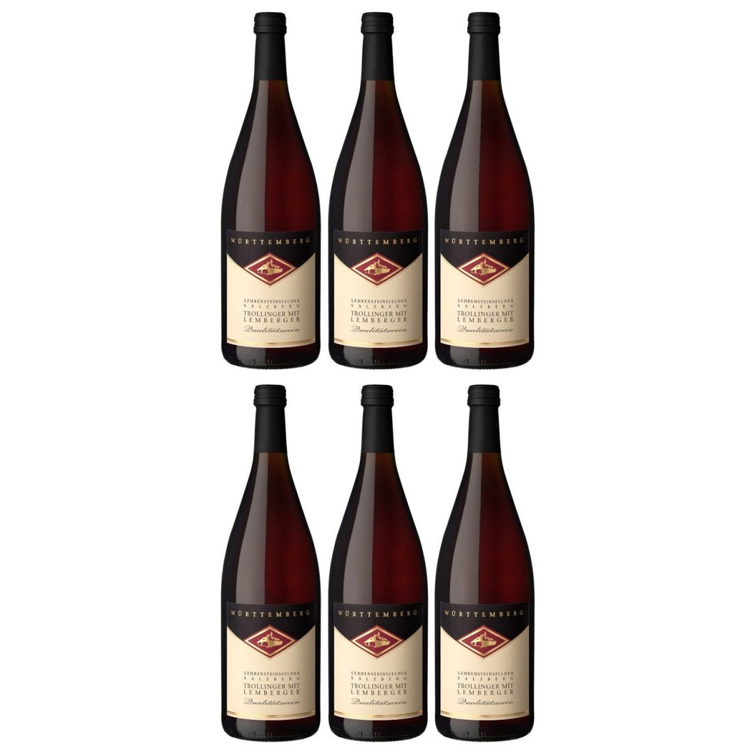 Genossenschaftskellerei Heilbronn Lehrensteinsfelder Salzberg Trollinger mit Lemberger DQ feinherb Deutschland (6 x 1,0l) - Versanel - 