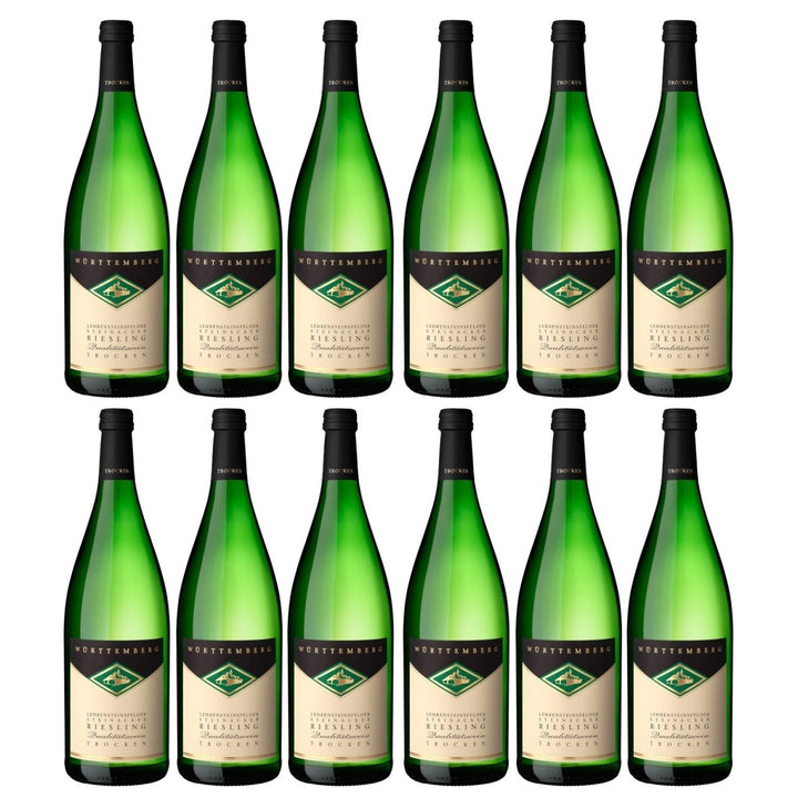 Genossenschaftskellerei Heilbronn Lehrensteinsfelder Steinacker Riesling DQ trocken Deutschland (12 x 1,0l) - Versanel - 