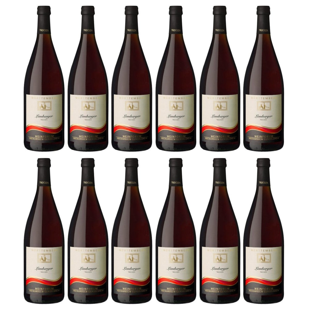Genossenschaftskellerei Heilbronn Neckarsulmer Scheuerberg Trollinger DQ Rotwein trocken Deutschland (12 x 1,0l) - Versanel - 