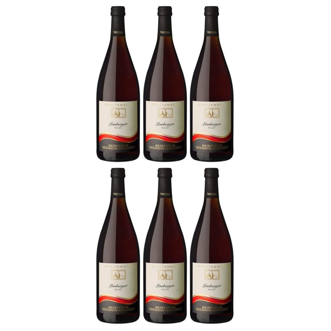 Genossenschaftskellerei Heilbronn Neckarsulmer Scheuerberg Trollinger DQ Rotwein trocken Deutschland (6 x 1,0l) - Versanel - 