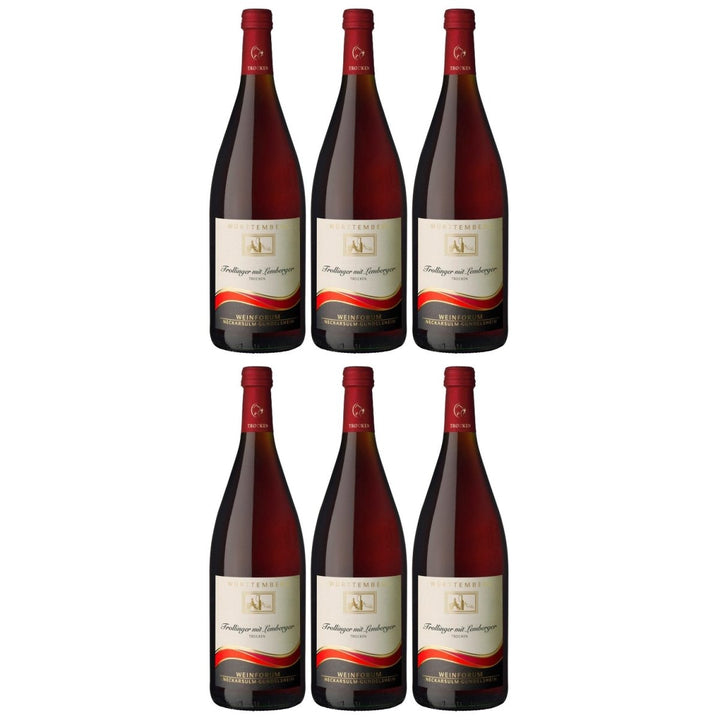 Genossenschaftskellerei Heilbronn Neckarsulmer Scheuerberg Trollinger mit Lemberger DQ Rotwein trocken Deutschland (6 x 1,0l) - Versanel - 