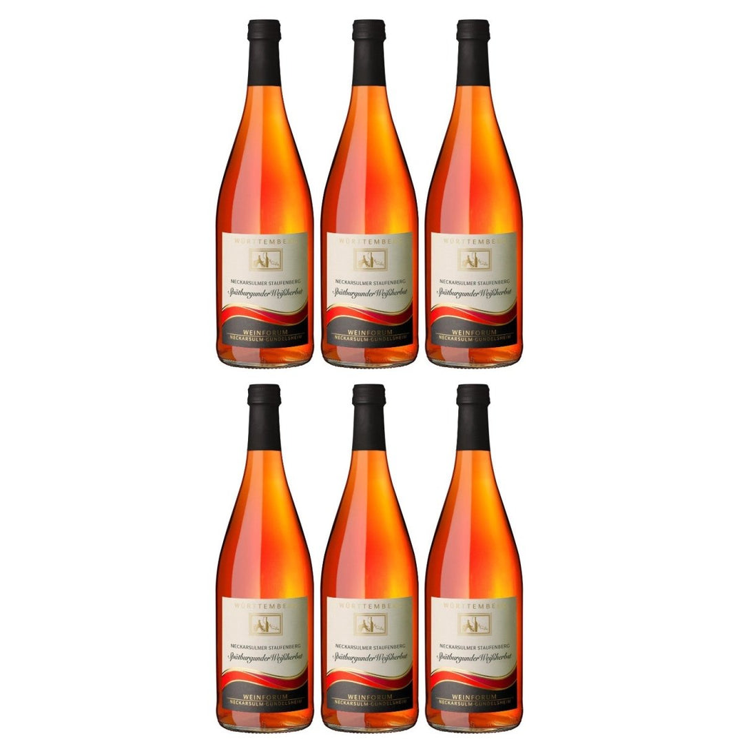 Genossenschaftskellerei Heilbronn Neckarsulmer Staufenberg Spätburgunder Weißherbst DQ Roséwein Deutschland (6 x 1,0l) - Versanel - 