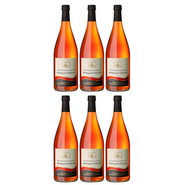 Genossenschaftskellerei Heilbronn Neckarsulmer Staufenberg Spätburgunder Weißherbst DQ Roséwein Deutschland (6 x 1,0l) - Versanel - 