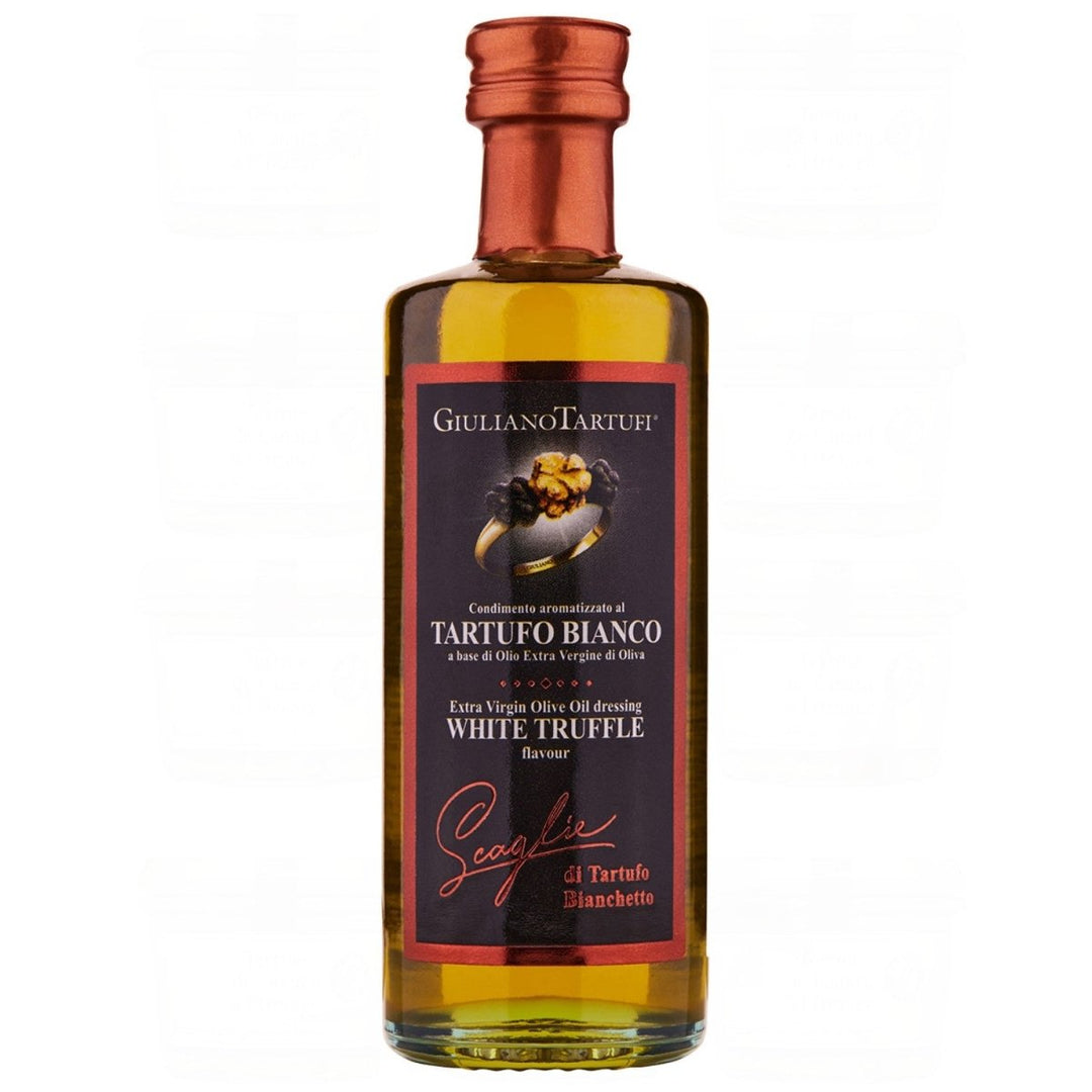 Giuliano Tartufi Condimento Olio extra vergine al Bianchetto Natives Olivenöl extra, aromatisiert mit weißem Trüffel Italien (3 x 55ml) - Versanel - 