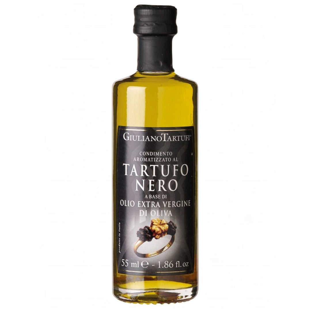 Giuliano Tartufi Condimento Olio extra vergine al Tartufo Nero Natives Olivenöl extra, aromatisiert mit schwarzem Trüffel Italien (6 x 55ml) - Versanel - 