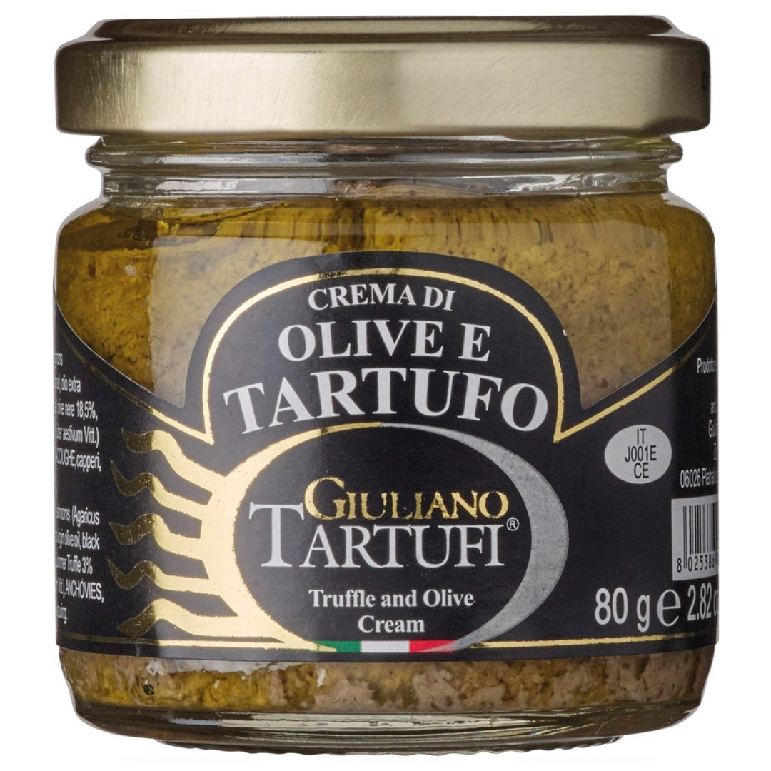 Giuliano Tartufi Crema di Olive e Tartufo Creme mit Oliven und Trüffel Italien (6 x 80g) - Versanel - 